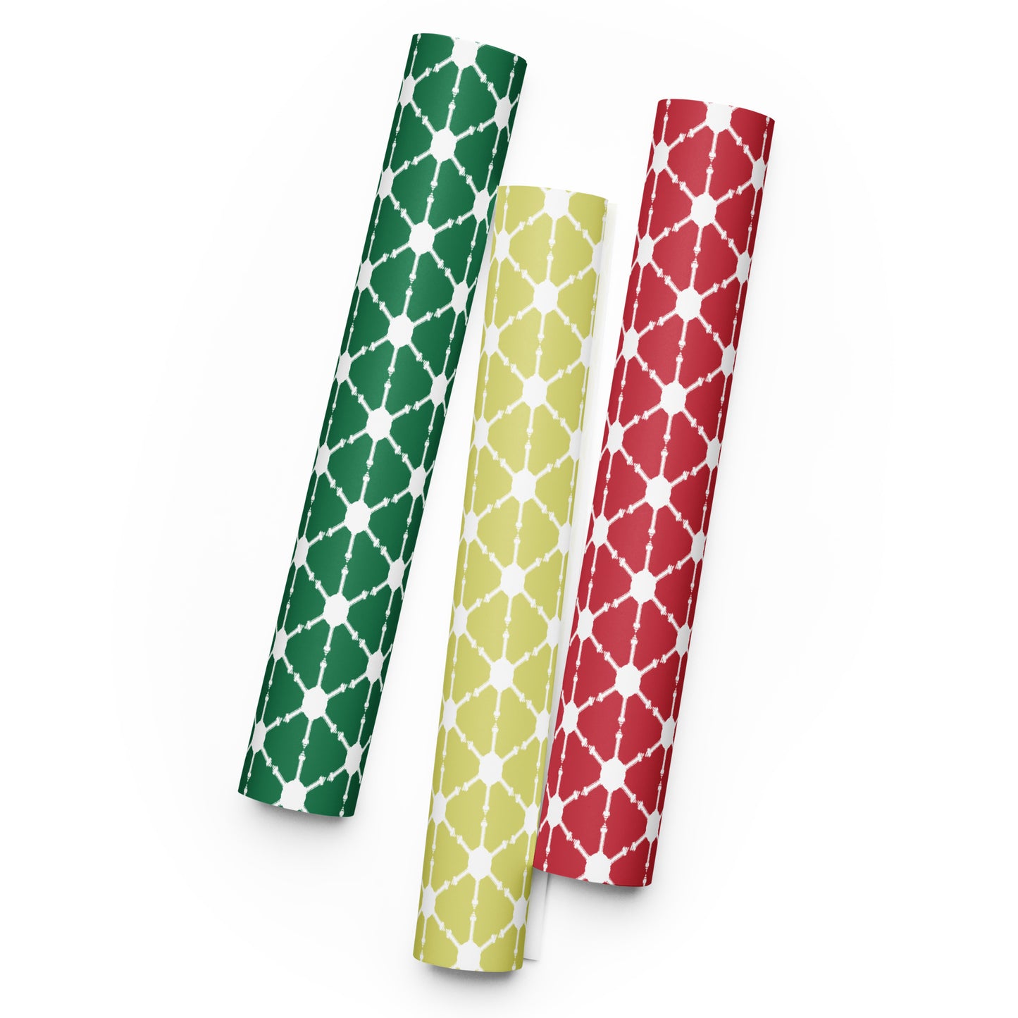 Bicentennial Tower Snowflake Wrapping Paper Sheets