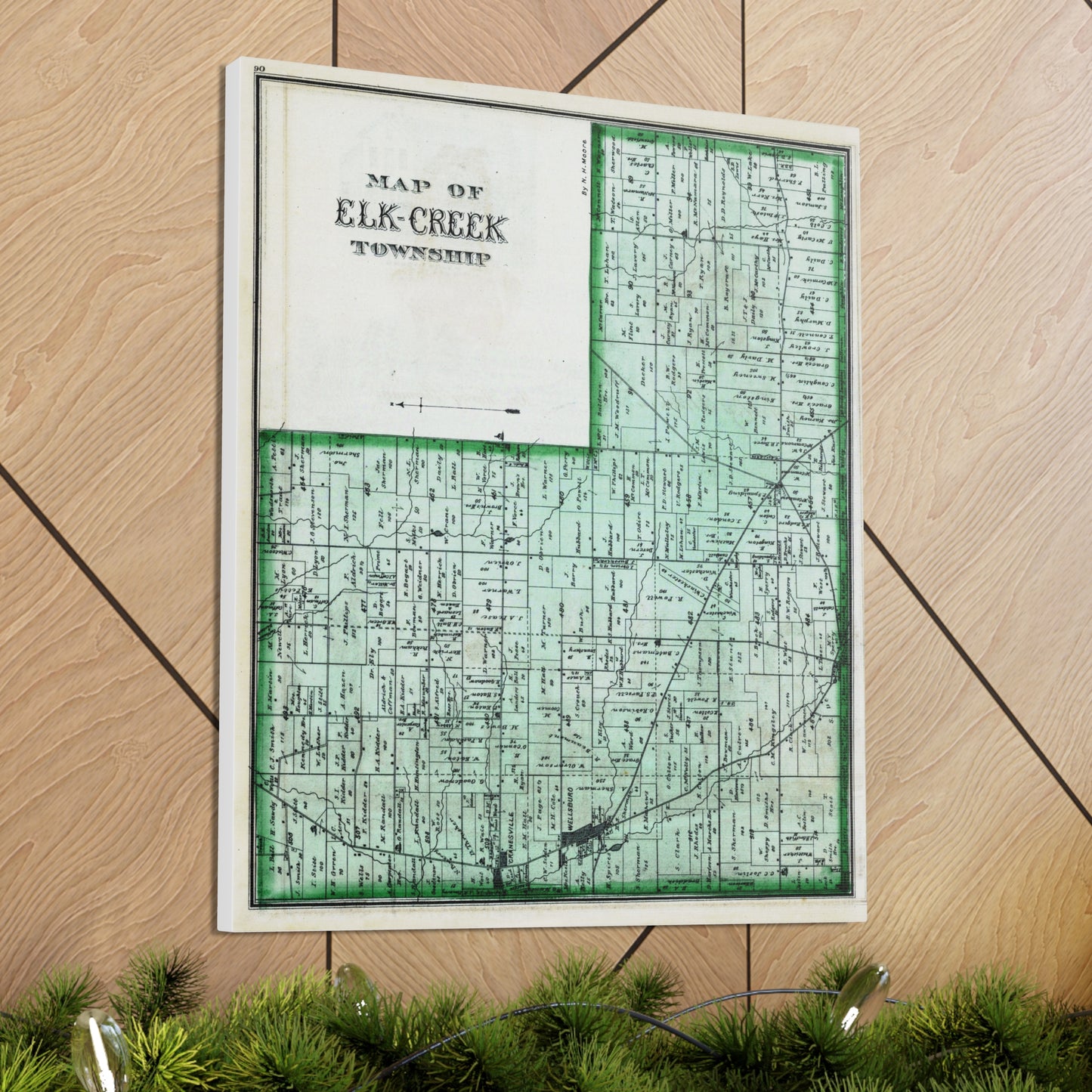 Elk Creek Canvas Map
