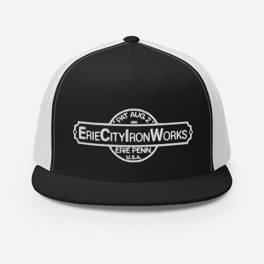 Erie City Iron Works Trucker Cap (White Embroidery)