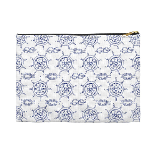 Nautical Pattern Accessory Pouch
