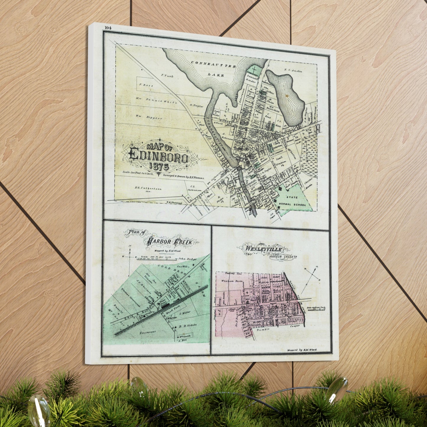 Edinboro Canvas Map