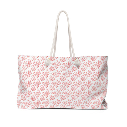 Coral Pattern Weekender Bag