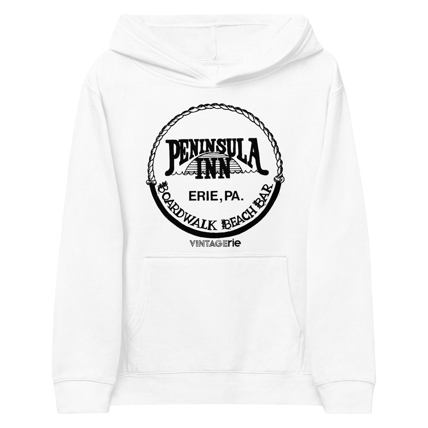 Peninsula Inn (Black Logo) Kids fleece hoodie