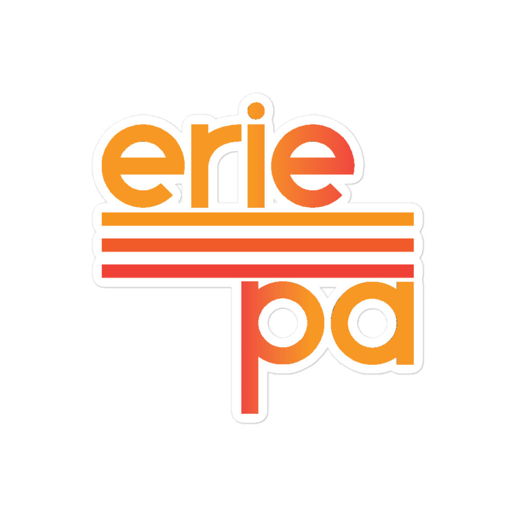 Erie PA Tricolor Sticker