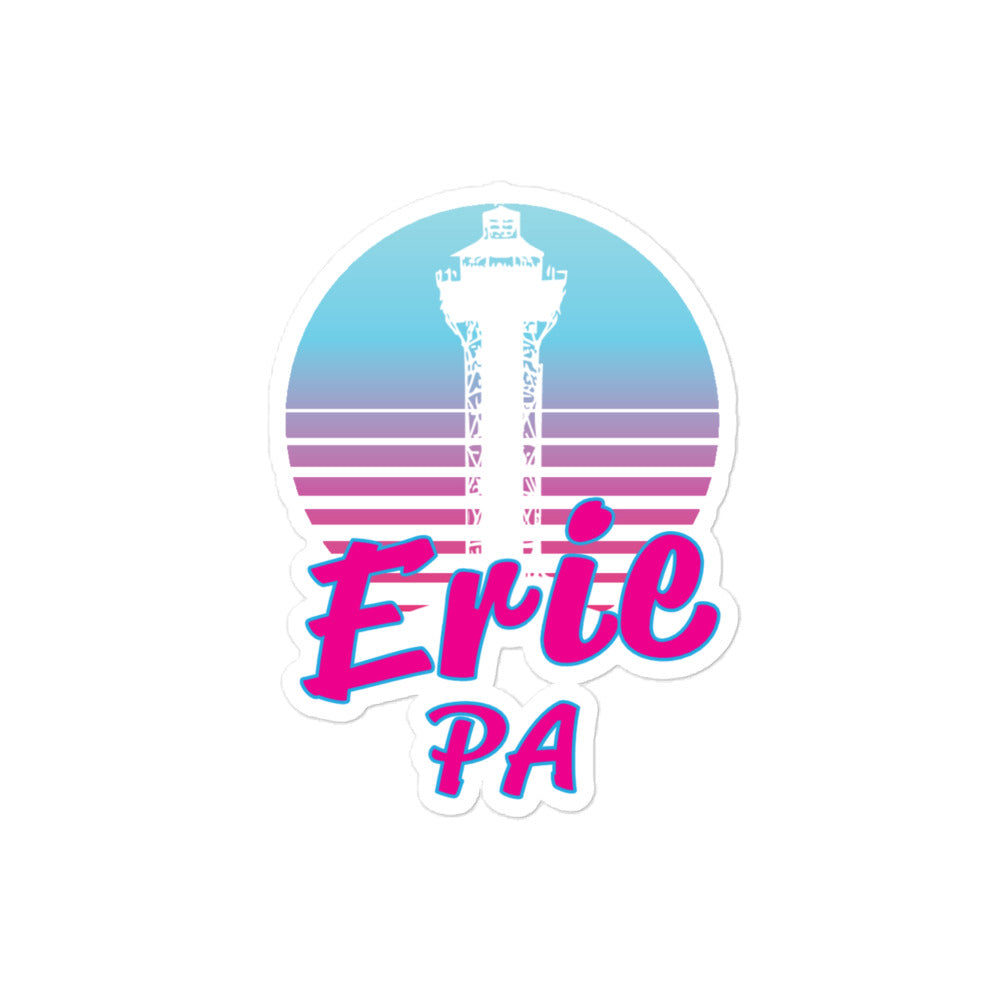 Erie PA Tower Sunset Sticker