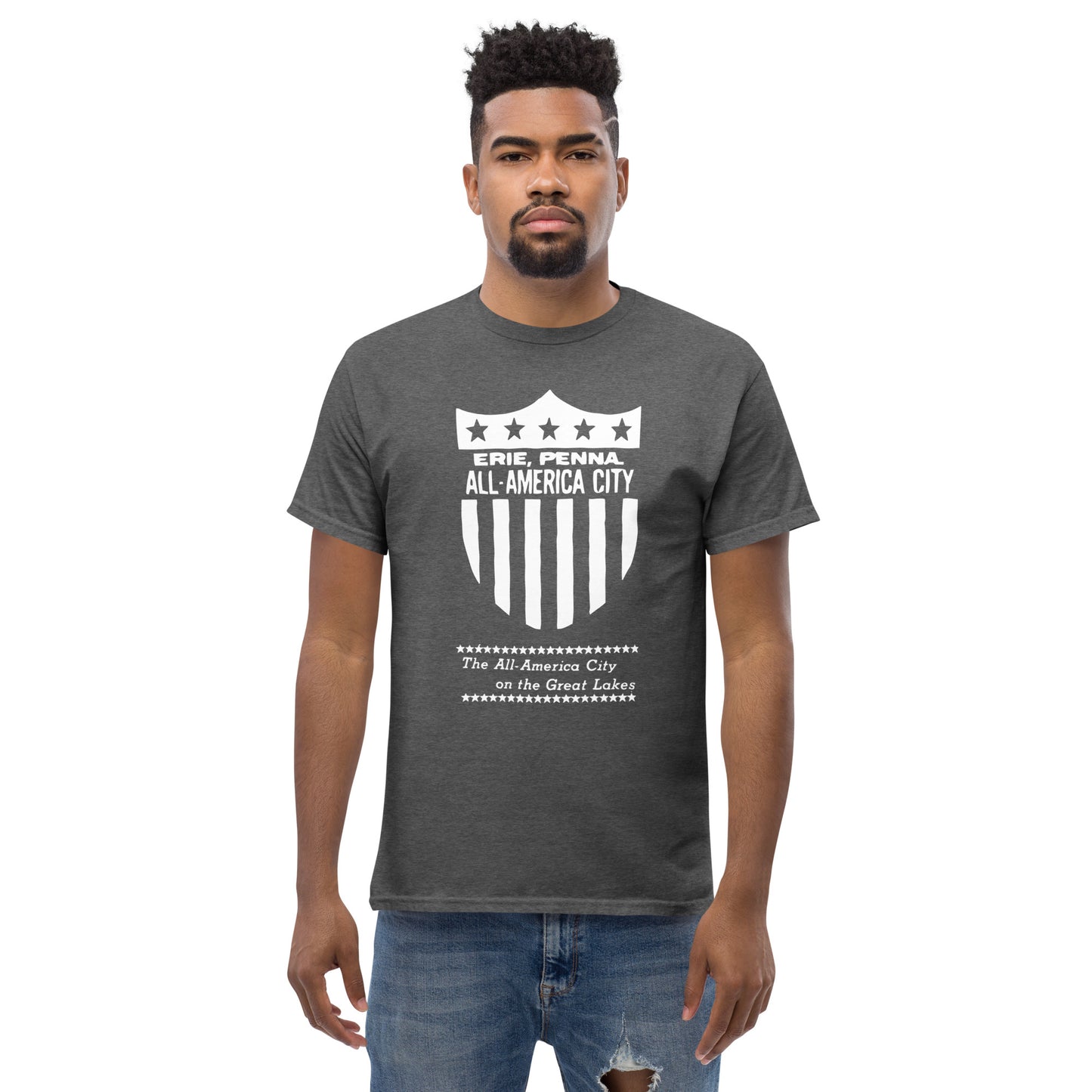All American Erie Classic Unisex Tee (White)