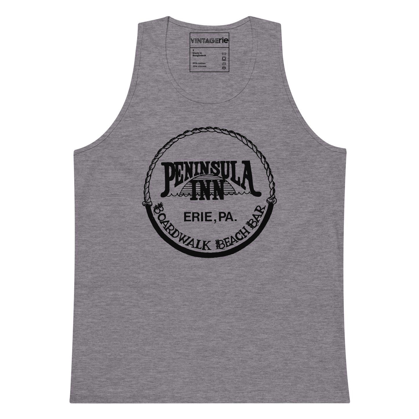 Peninsula Inn (Black Logo) Men’s premium tank top
