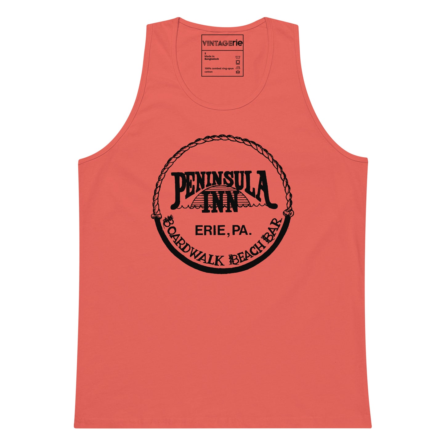 Peninsula Inn (Black Logo) Men’s premium tank top