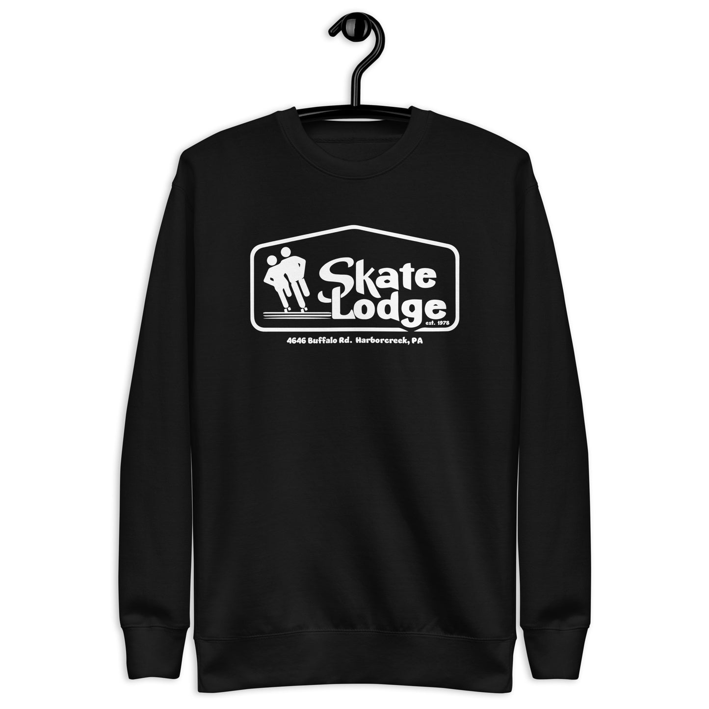 Skate Lodge Unisex Sweatshirt (White Print)