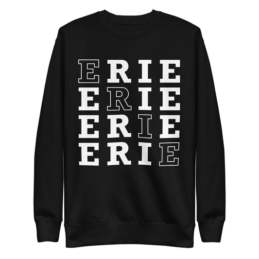 4 Erie Unisex Sweatshirt (White Print)