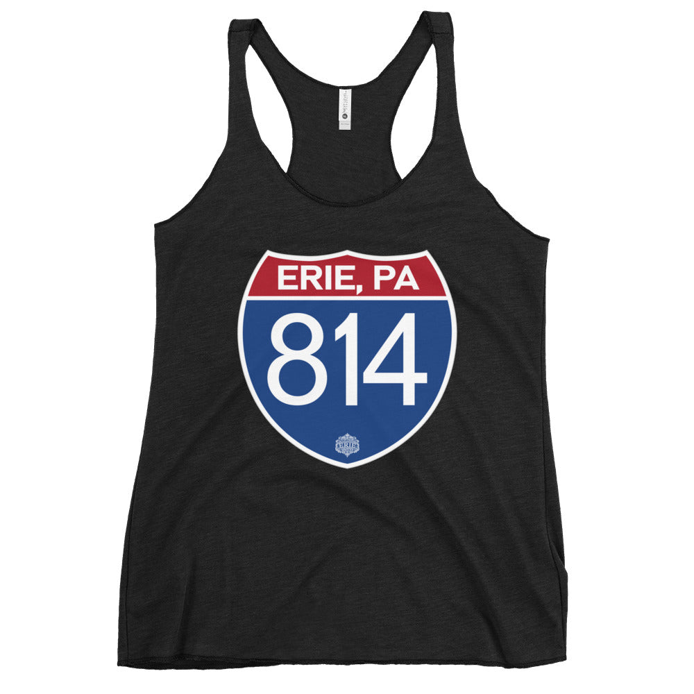 Interstate 814 Women's Racerback Tank Top